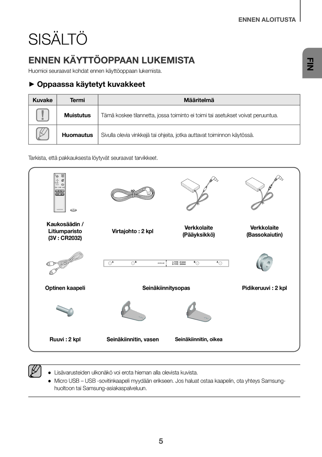 Samsung HW-K440/XE manual Ennen Käyttöoppaan Lukemista, ++Oppaassa käytetyt kuvakkeet 