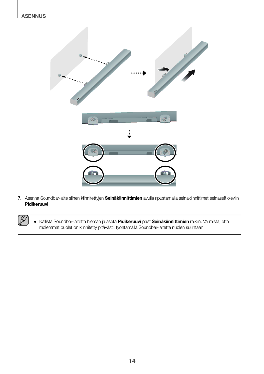 Samsung HW-K440/XE manual Asennus 