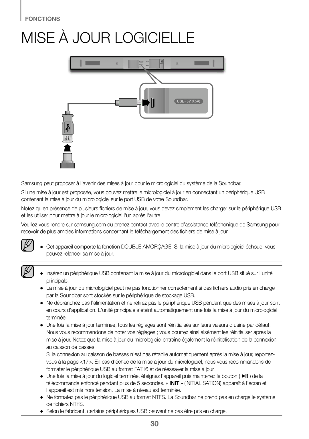 Samsung HW-K450/EN, HW-J450/EN, HW-J450/ZF, HW-K450/ZF manual Mise À Jour Logicielle 