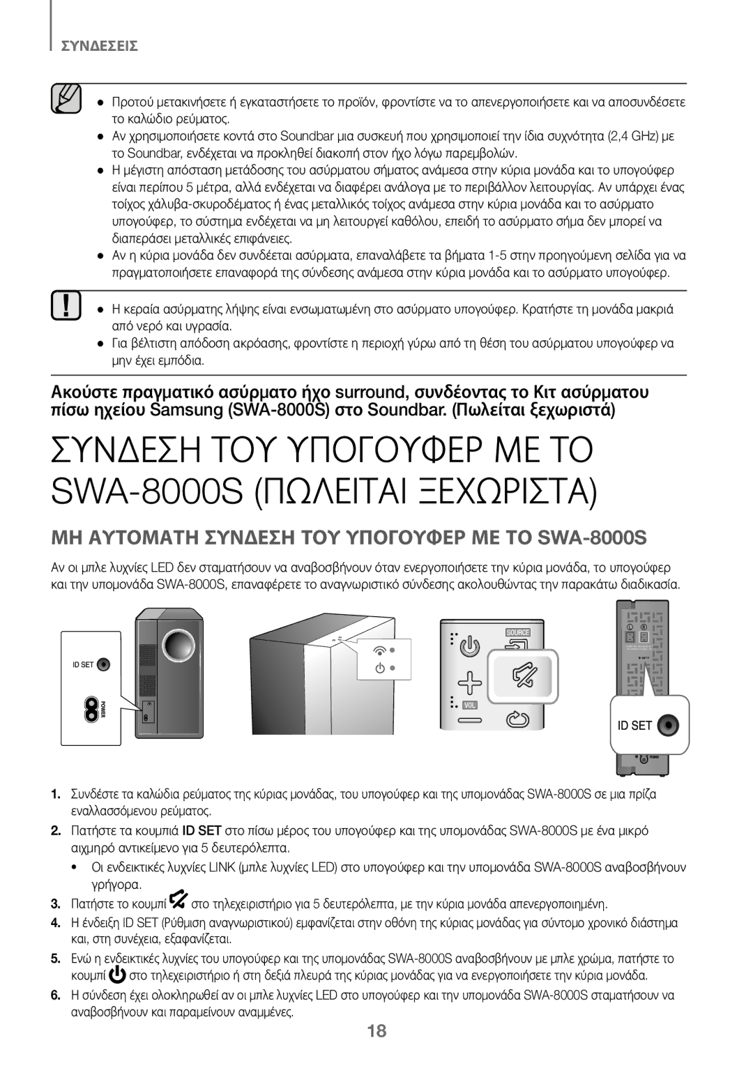 Samsung HW-J450/EN, HW-K450/EN Εναλλασσόμενου ρεύματος, Αιχμηρό αντικείμενο για 5 δευτερόλεπτα, Γρήγορα, Πατήστε το κουμπί 