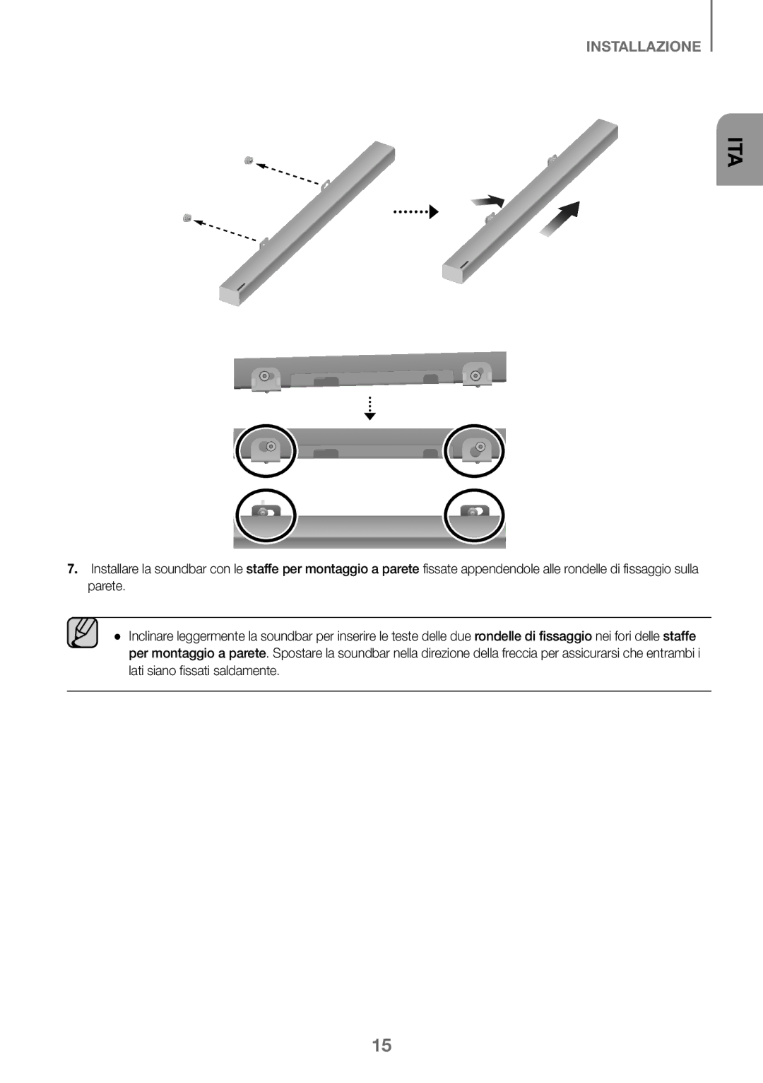 Samsung HW-K450/EN, HW-J450/EN, HW-J450/ZF, HW-K450/ZF manual Ita 