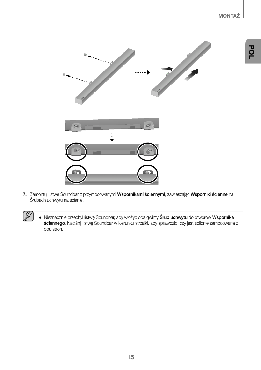 Samsung HW-K450/ZF, HW-K450/EN, HW-J450/EN, HW-J450/ZF manual Pol 