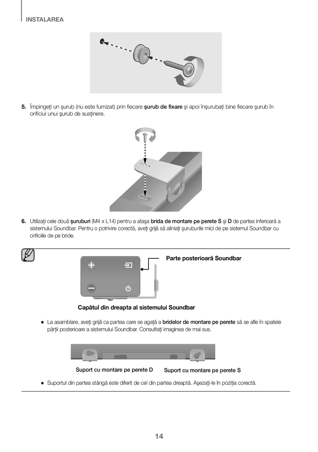 Samsung HW-K450/ZF, HW-K450/EN, HW-J450/EN, HW-J450/ZF manual Instalarea 