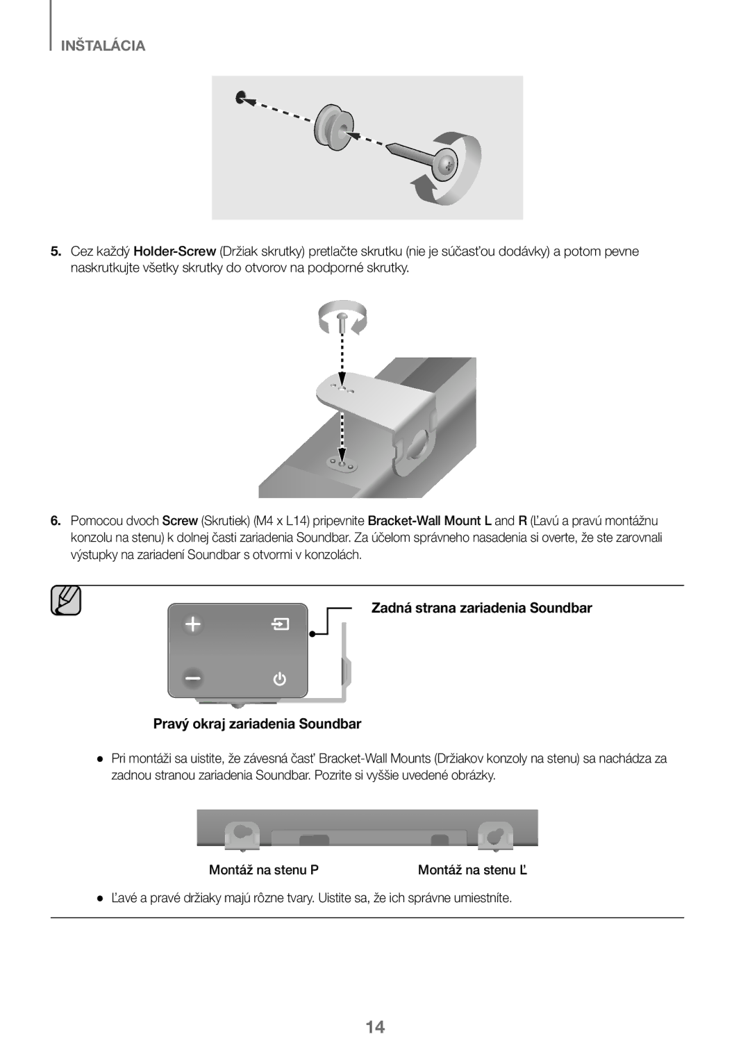 Samsung HW-J450/EN, HW-K450/EN, HW-J450/ZF, HW-K450/ZF manual Inštalácia 