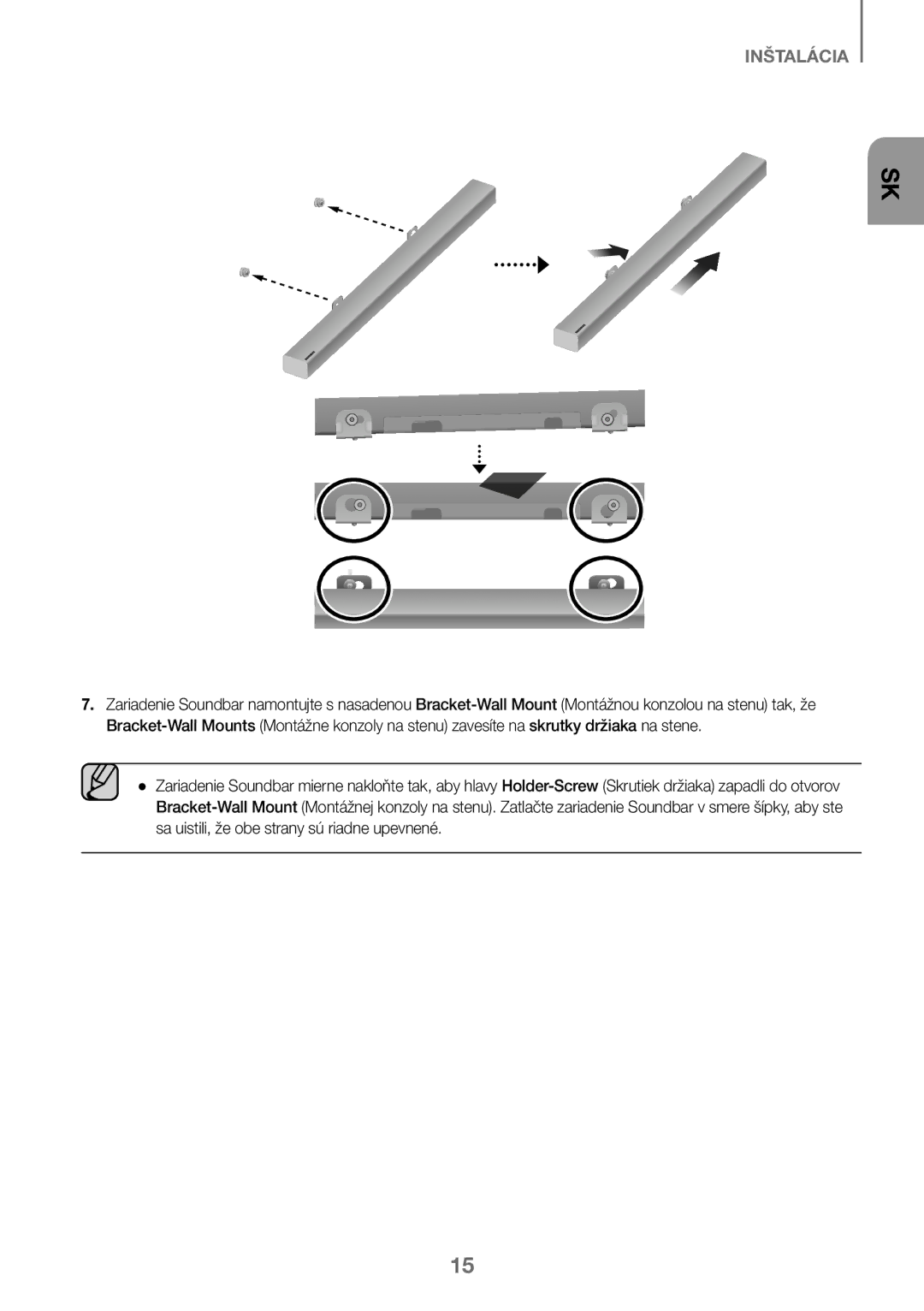 Samsung HW-J450/ZF, HW-K450/EN, HW-J450/EN, HW-K450/ZF manual Inštalácia 