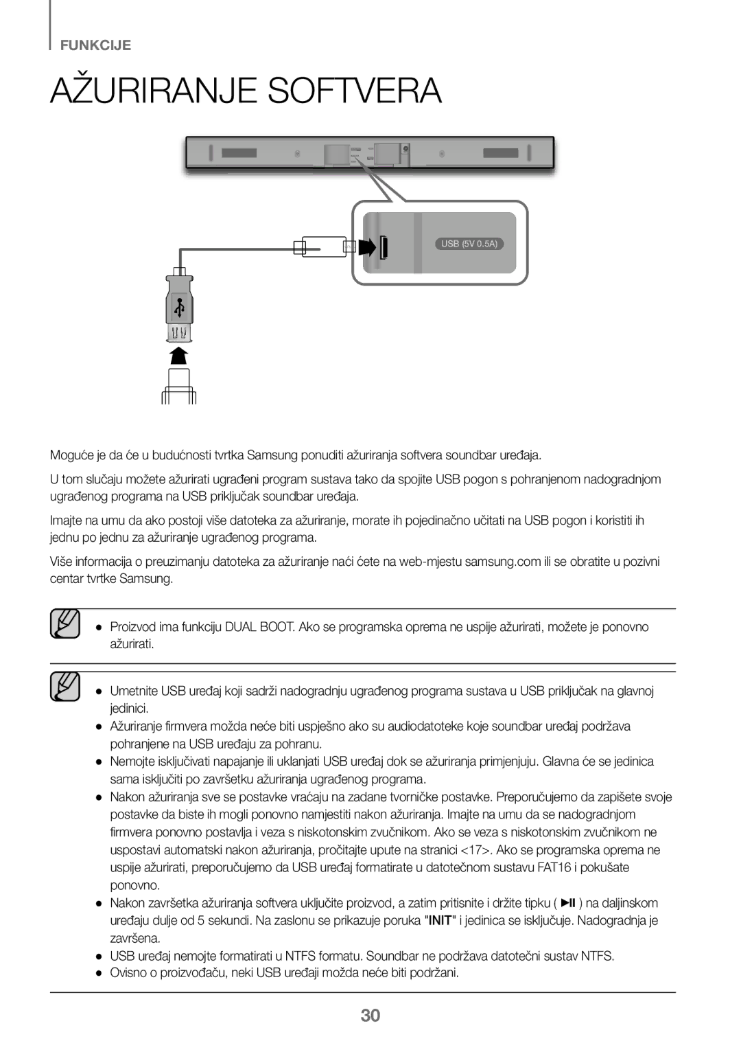 Samsung HW-K450/EN, HW-J450/EN, HW-J450/ZF, HW-K450/ZF manual Ažuriranje Softvera 