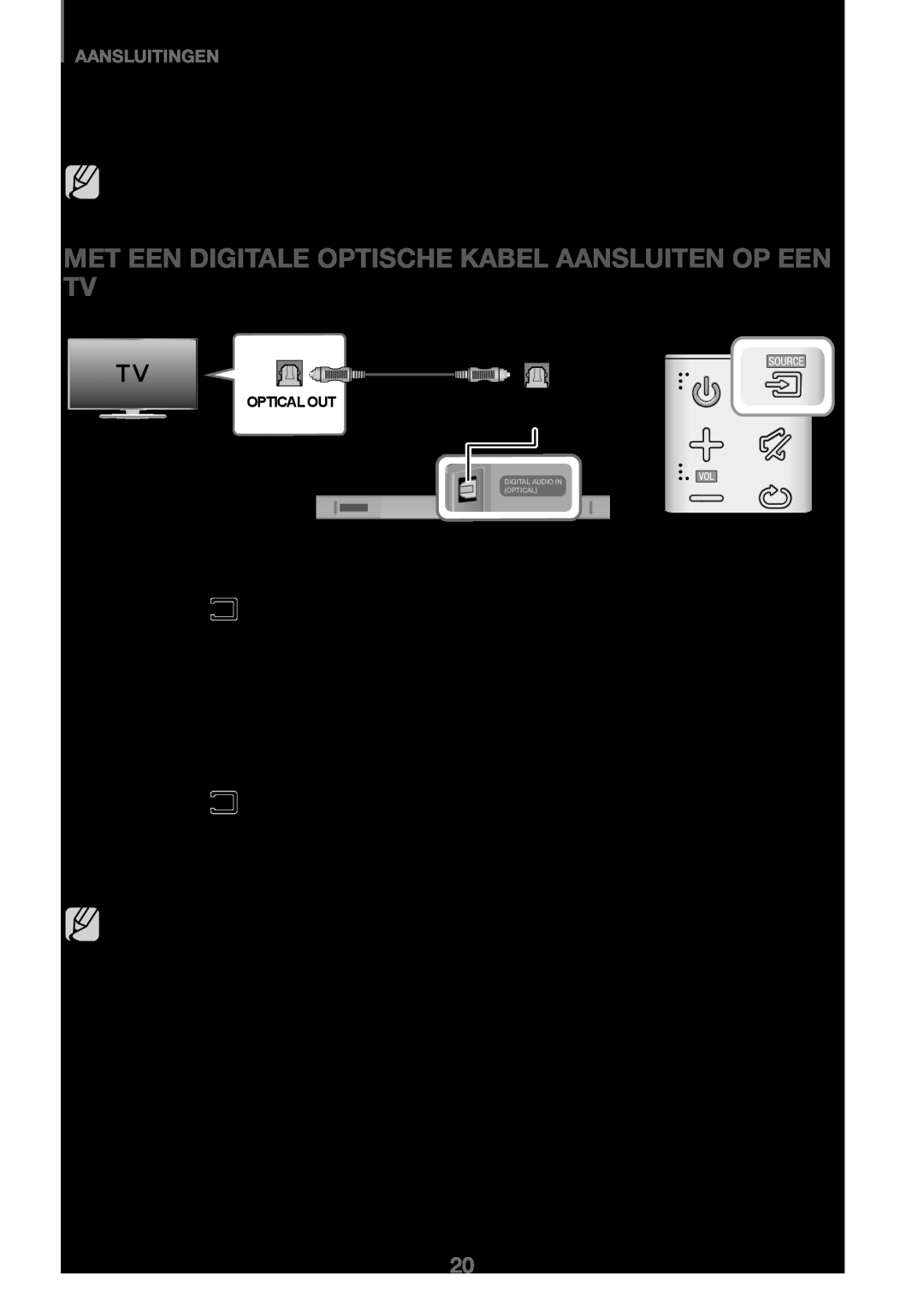 Samsung HW-J450/EN, HW-K450/EN Met Een Digitale Optische Kabel Aansluiten Op Een Tv, ++Auto Power Link, Aansluitingen 