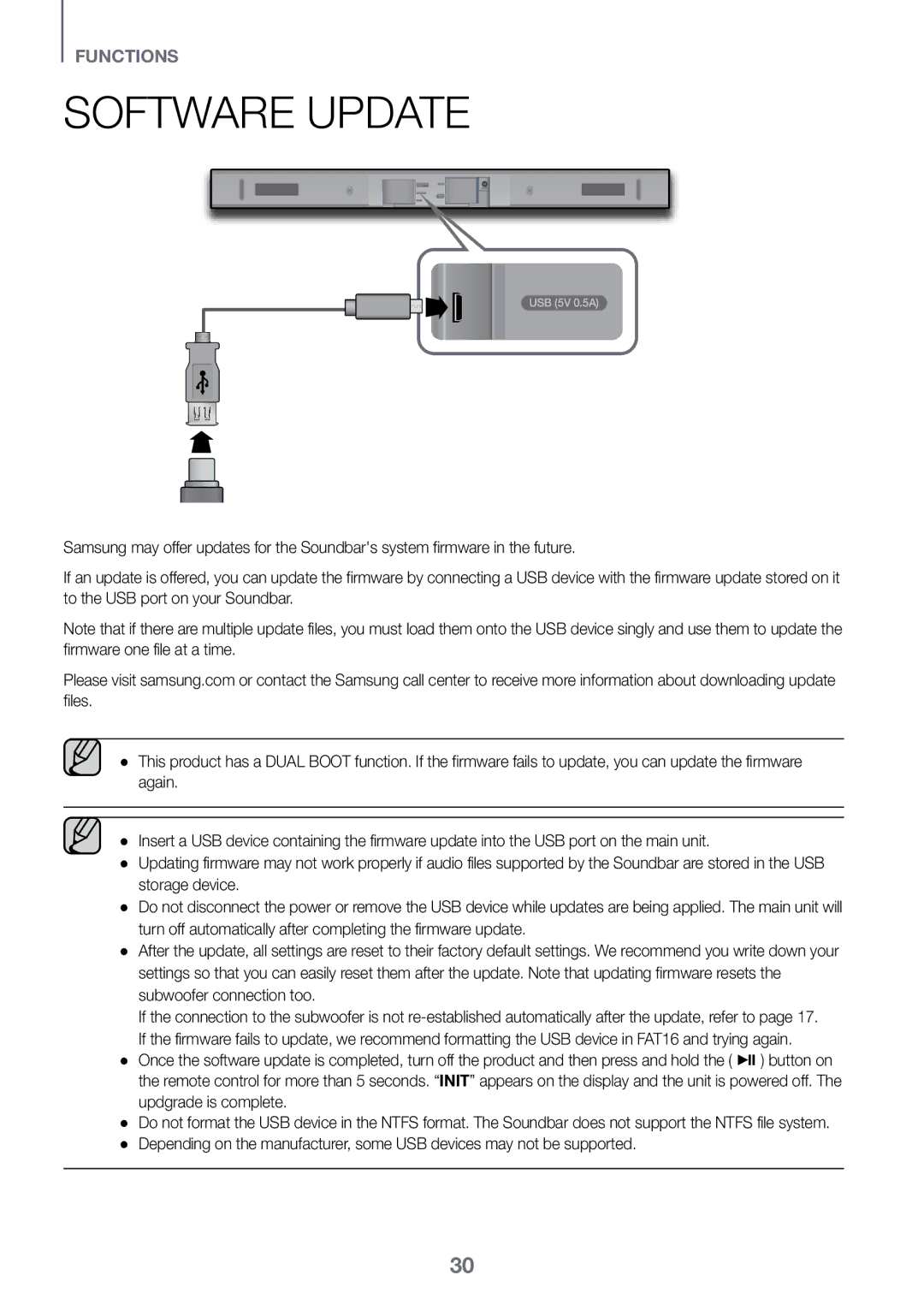 Samsung HW-K450/SQ manual Software Update 