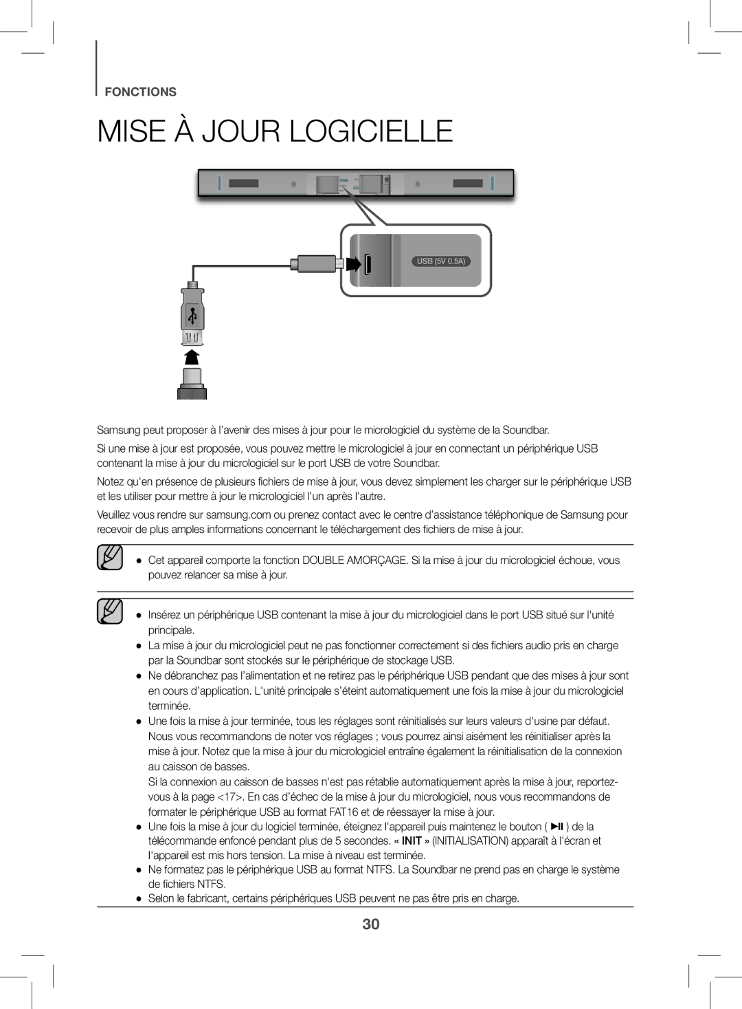 Samsung HW-K470/ZF manual Mise À Jour Logicielle 