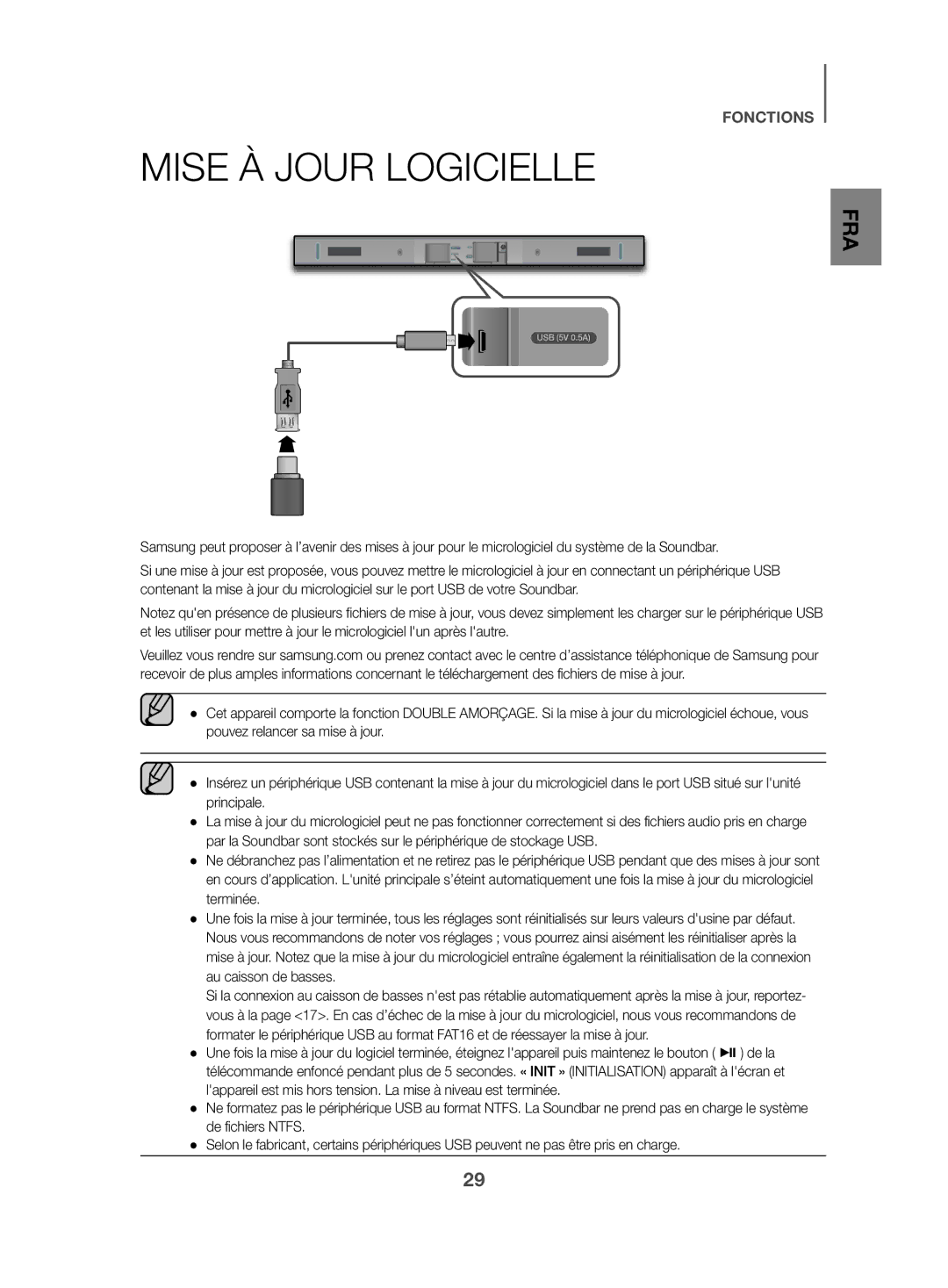 Samsung HW-K470/ZF manual Mise À Jour Logicielle 