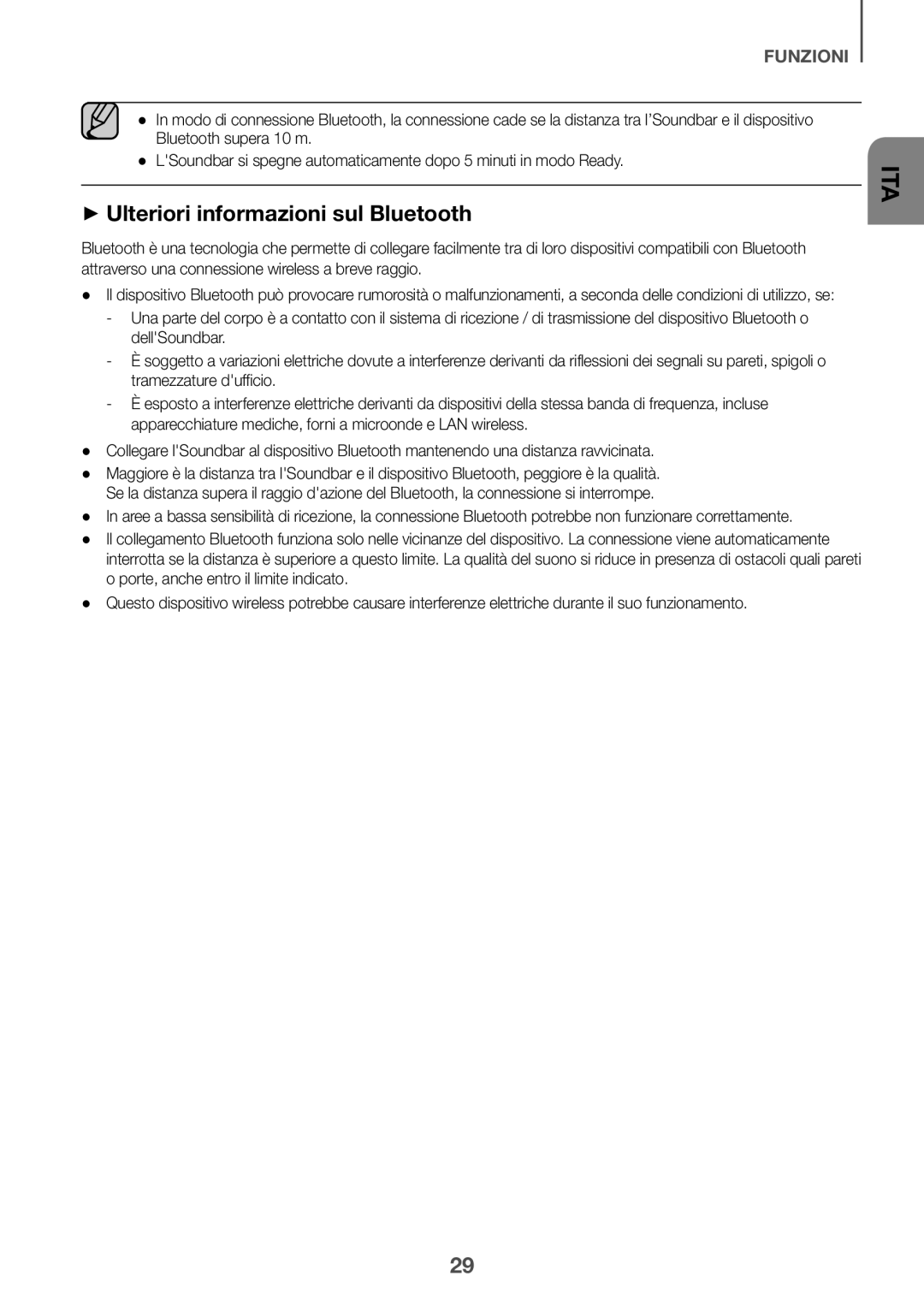 Samsung HW-K560/XE, HW-K551/EN, HW-K550/EN, HW-K551/ZF, HW-K550/ZF, HW-K561/XE manual ++Ulteriori informazioni sul Bluetooth 