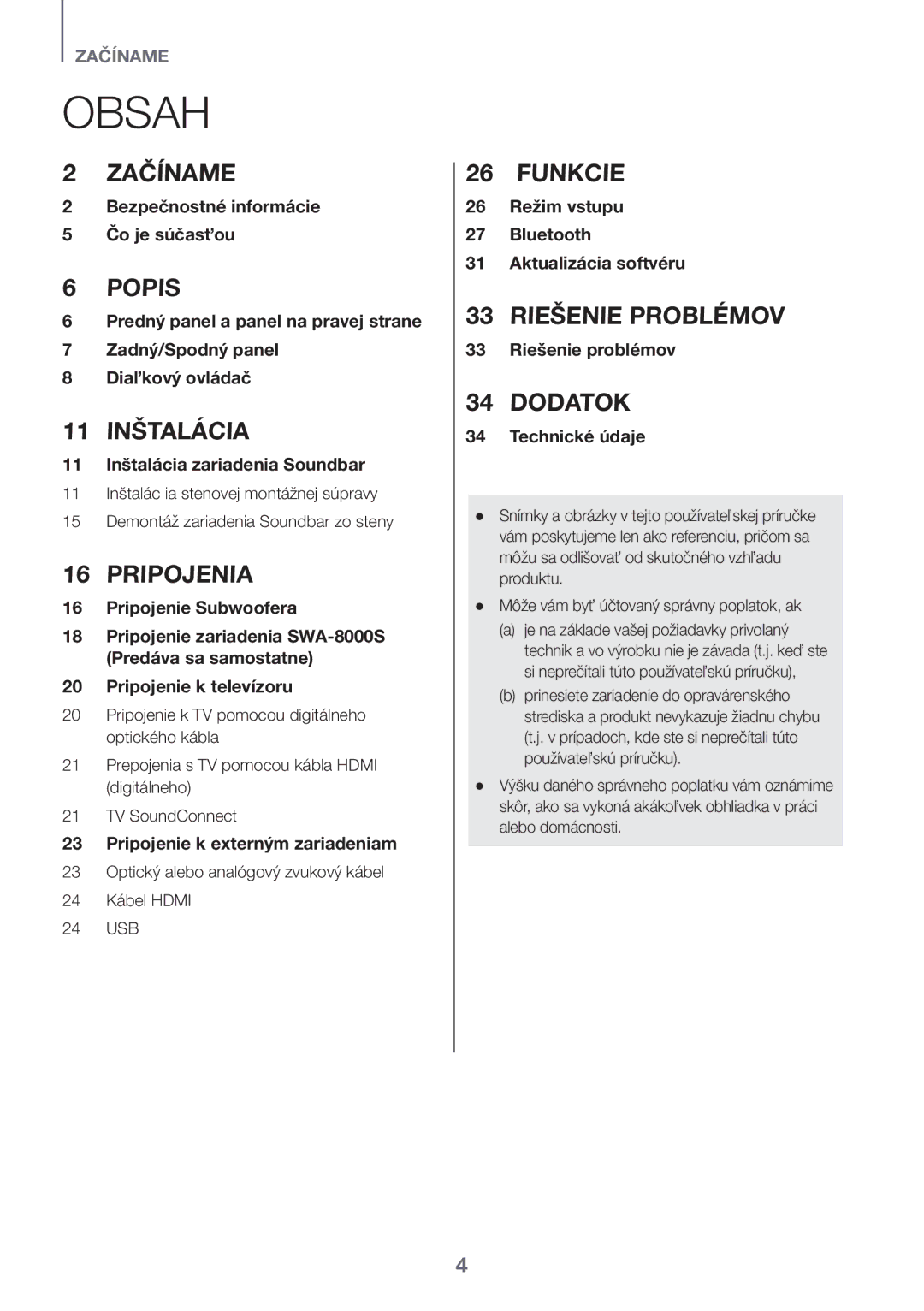 Samsung HW-K561/XE, HW-K551/EN, HW-K550/EN, HW-K551/ZF, HW-K550/ZF manual Pripojenie zariadenia SWA-8000S Predáva sa samostatne 