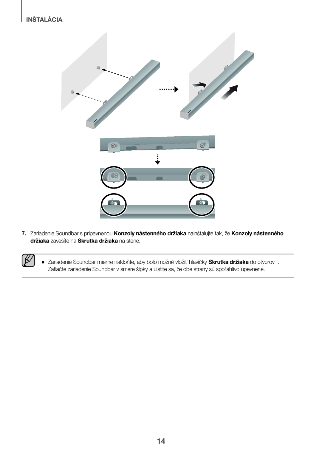 Samsung HW-K551/ZF, HW-K551/EN, HW-K550/EN, HW-K550/ZF, HW-K561/XE, HW-K560/XE manual Inštalácia 