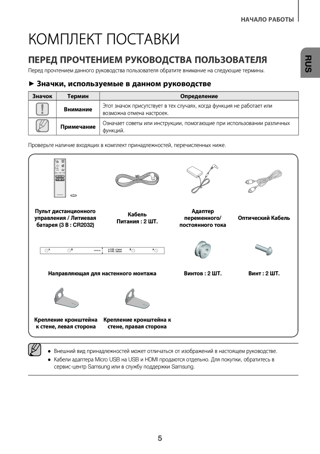 Samsung HW-K650/RU manual Перед Прочтением Руководства Пользователя, ++Значки, используемые в данном руководстве 