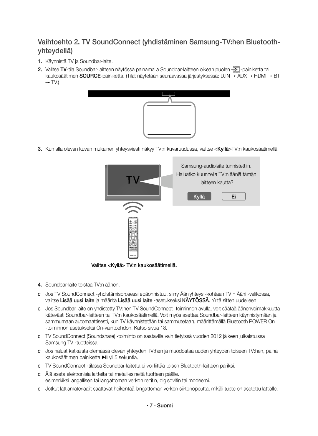 Samsung HW-K661/XE, HW-K660/XE manual KylläEi 