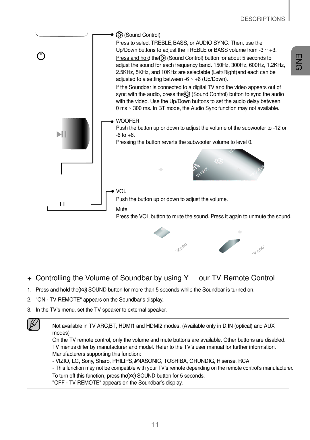 Samsung HW-K850/XN, HW-K850/EN manual Sound Control, Mute 