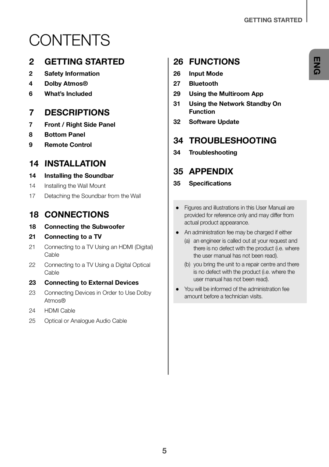 Samsung HW-K850/XN, HW-K850/EN manual Contents 