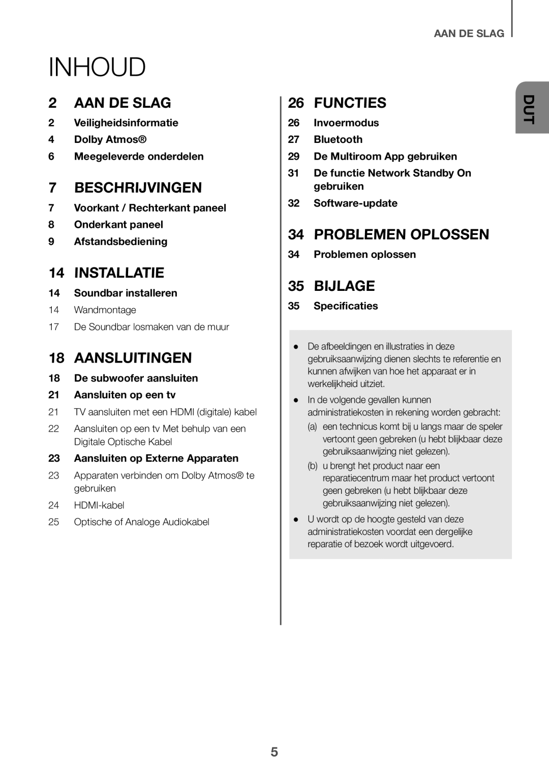 Samsung HW-K850/XN, HW-K850/EN manual Inhoud 