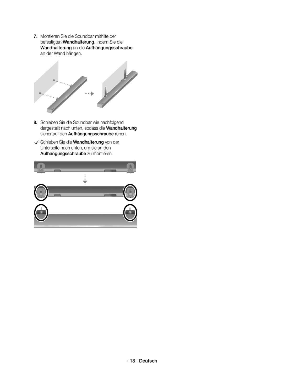 Samsung HW-K850/EN manual · 18 · Deutsch 