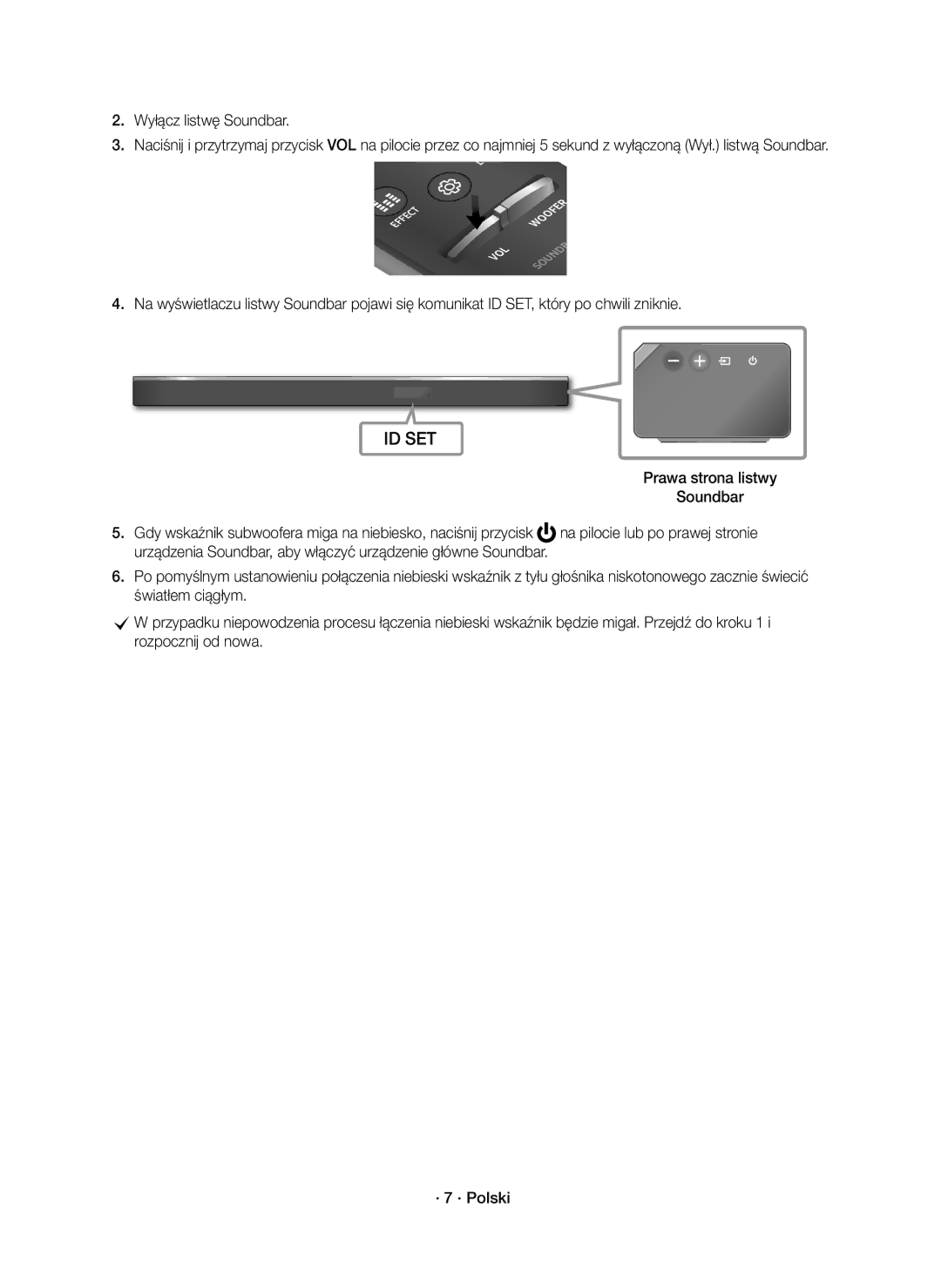 Samsung HW-K850/EN manual Wyłącz listwę Soundbar 