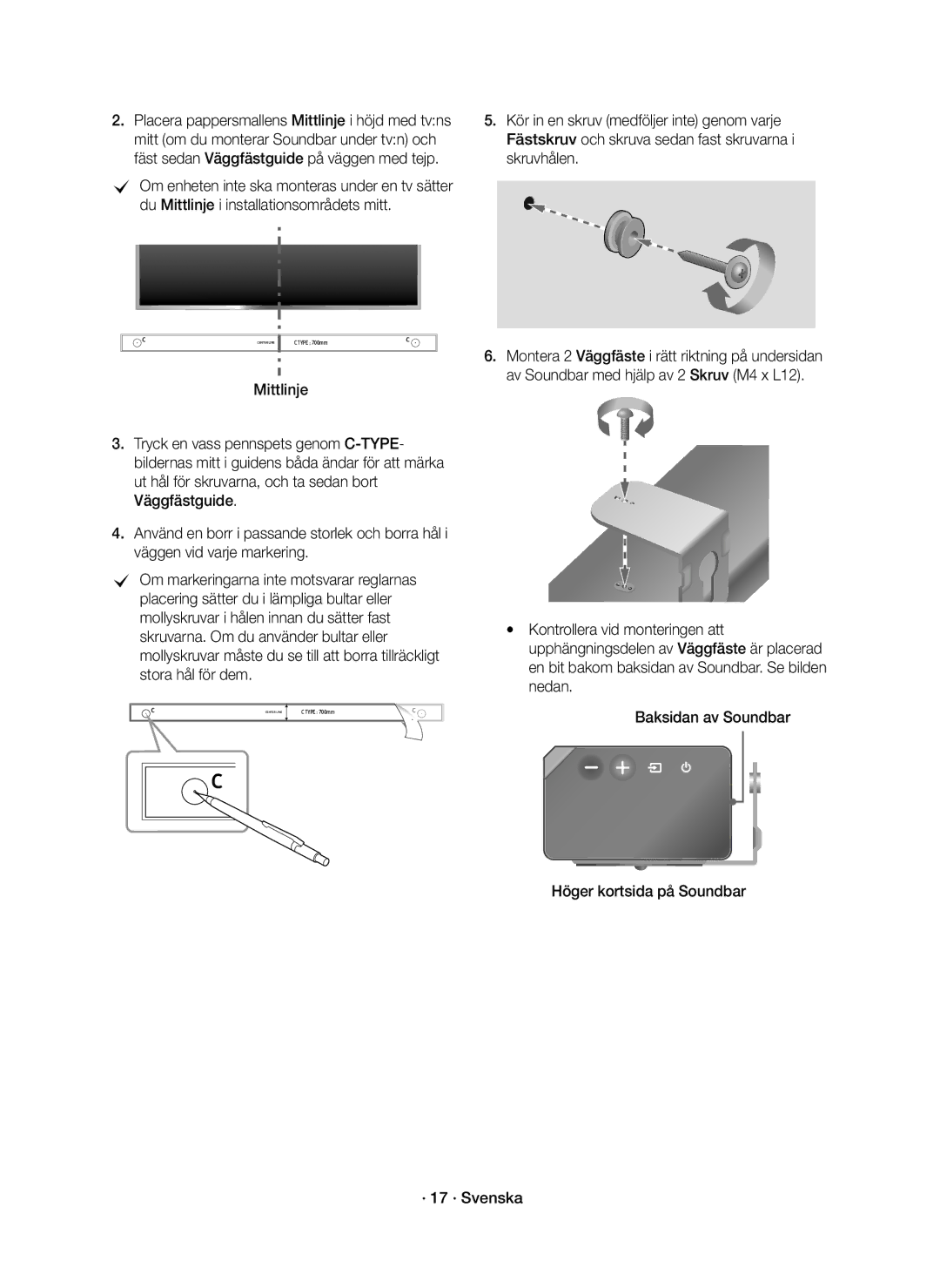 Samsung HW-K860/XE manual Mittlinje 