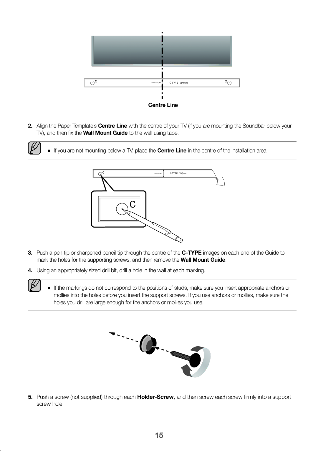 Samsung HW-K860/XE manual Centre Line 