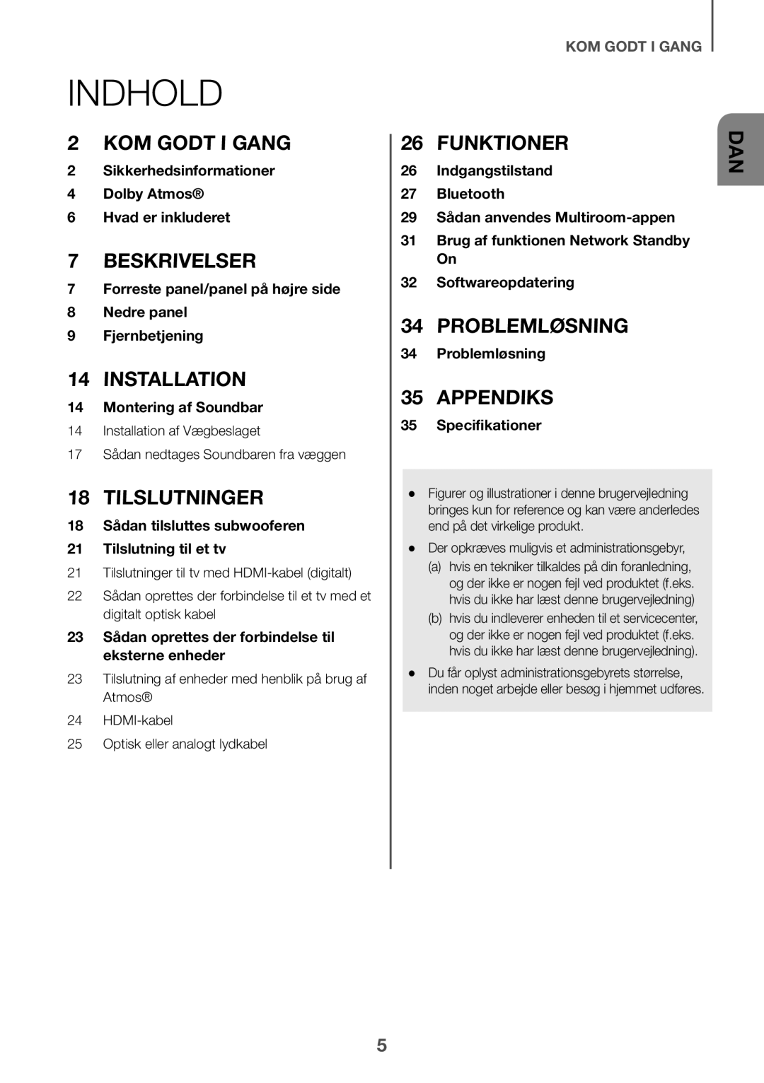 Samsung HW-K860/XE manual Indhold 