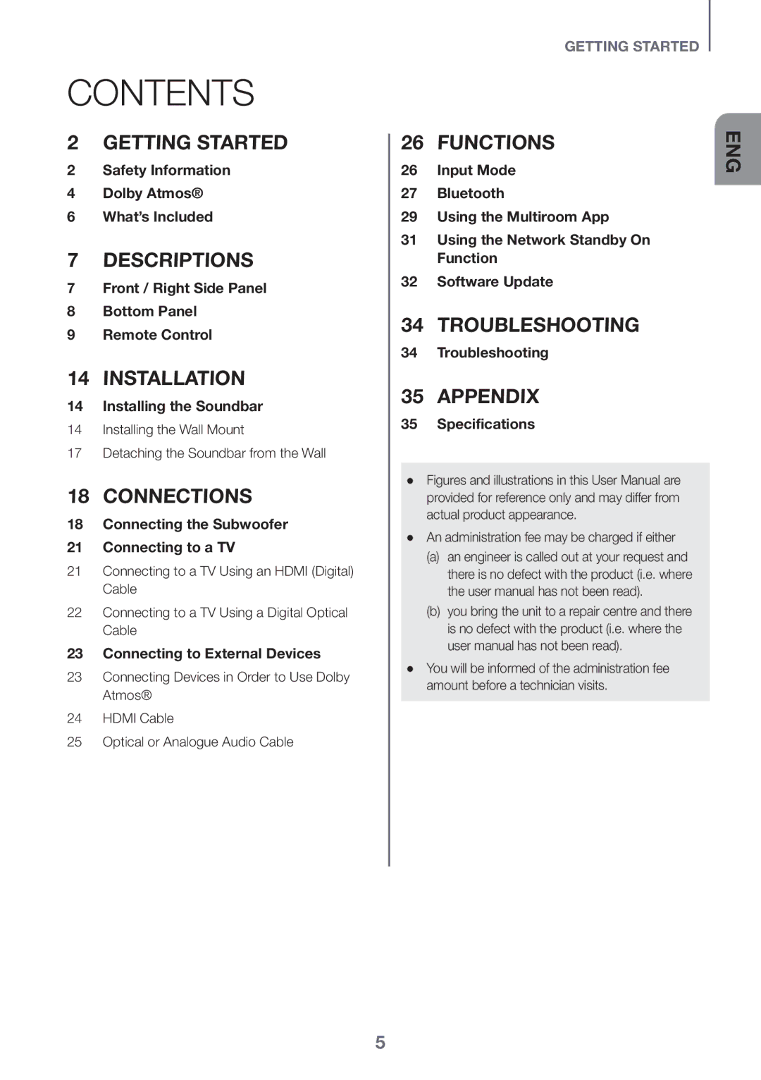 Samsung HW-K860/XE manual Contents 