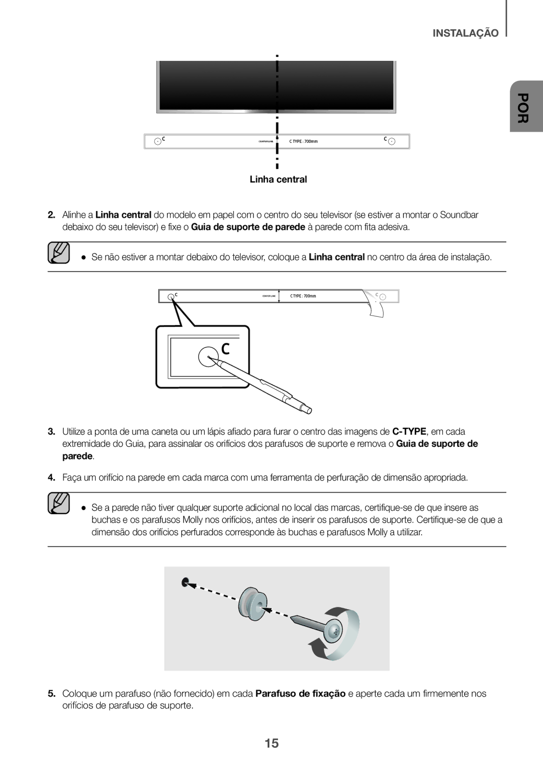 Samsung HW-K950/ZF, HW-K950/EN manual Linha central 