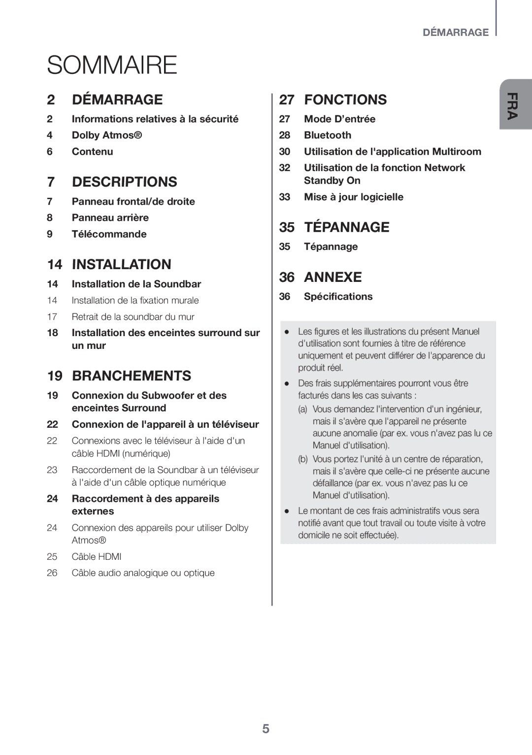 Samsung HW-K950/ZF, HW-K950/EN manual Sommaire 