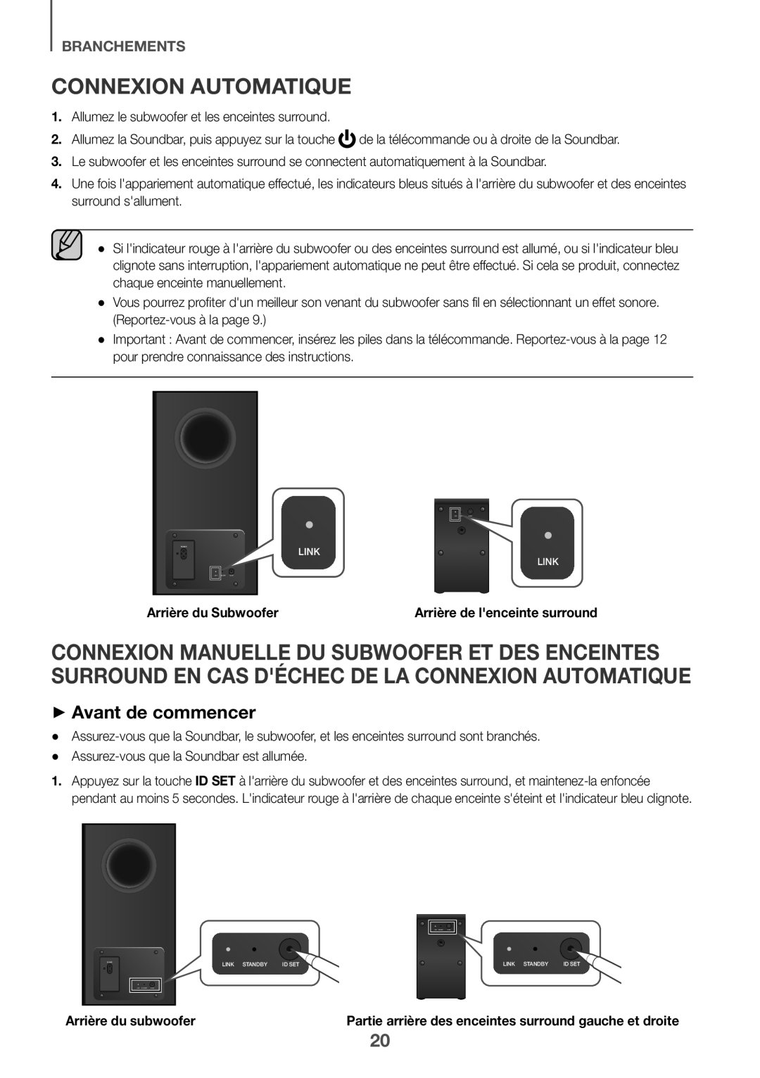 Samsung HW-K950/EN, HW-K950/ZF manual Connexion Automatique, ++Avant de commencer 