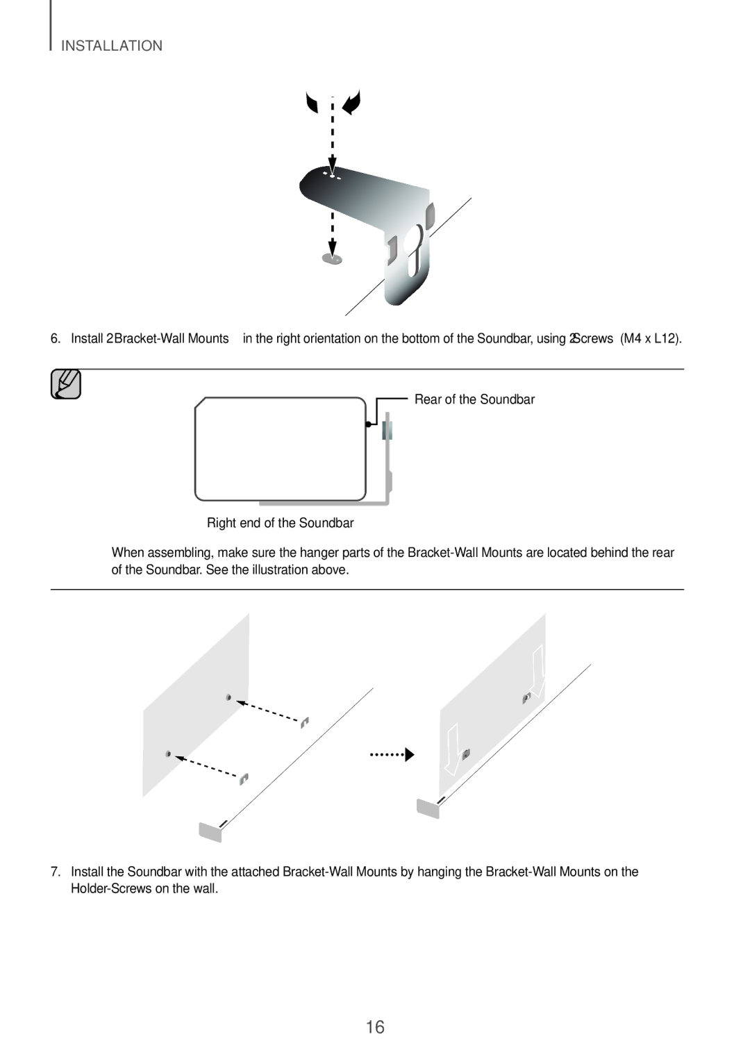 Samsung HW-K950/EN, HW-K950/ZF manual Rear of the Soundbar Right end of the Soundbar 