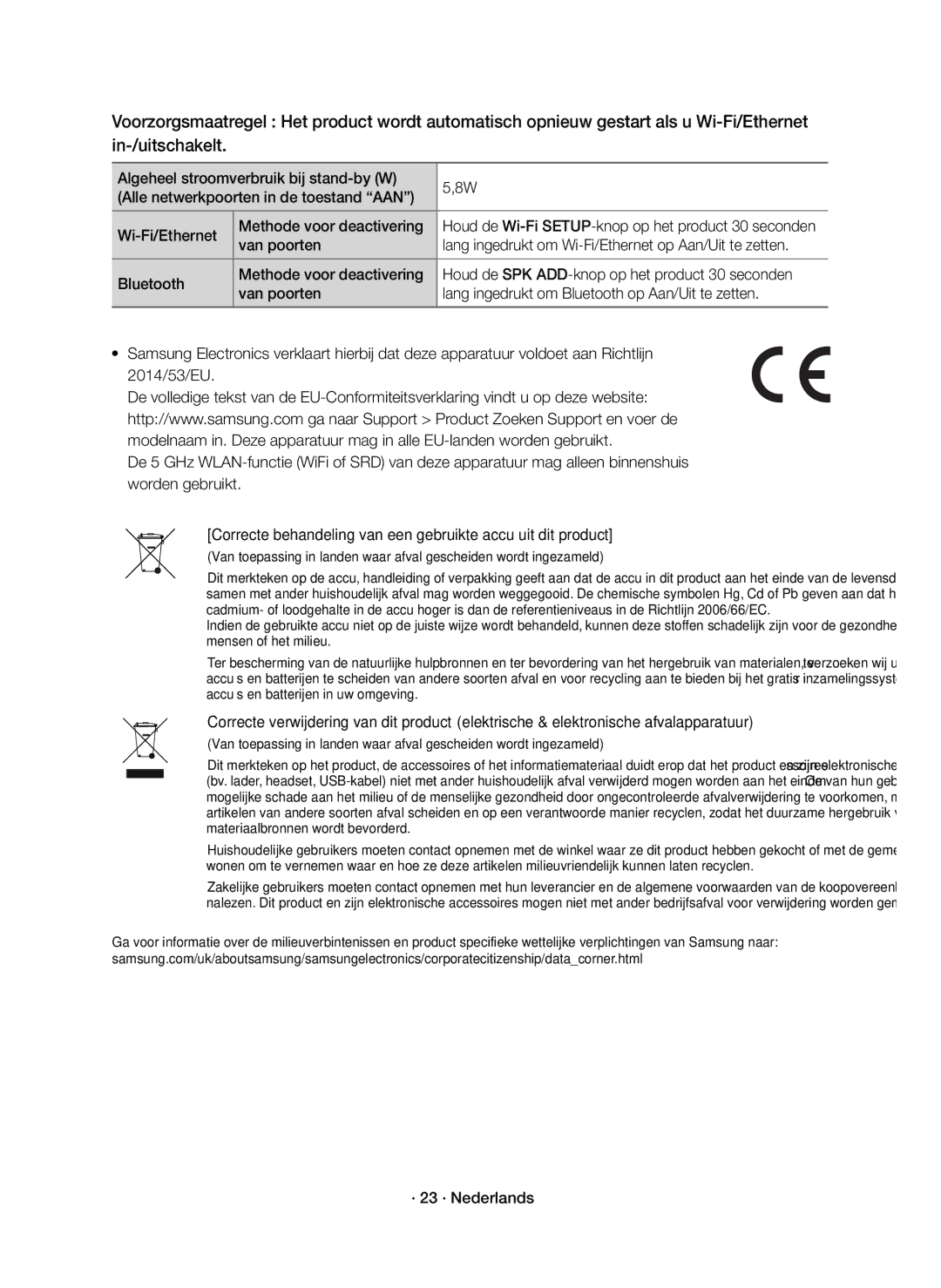 Samsung HW-K950/EN manual · 23 · Nederlands 