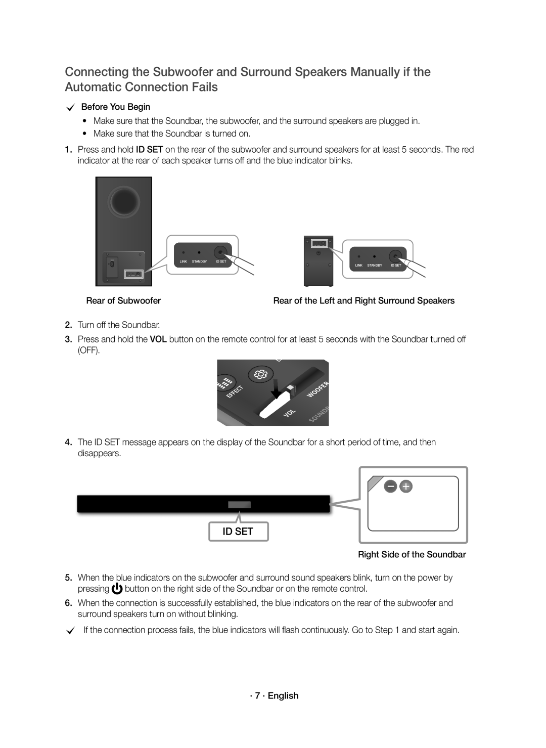 Samsung HW-K950/EN manual Id Set, Rear of Subwoofer 