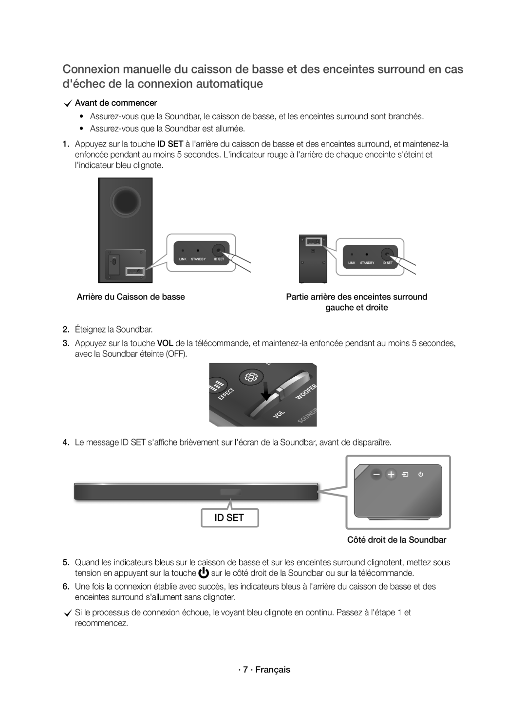 Samsung HW-K950/EN manual Arrière du Caisson de basse 