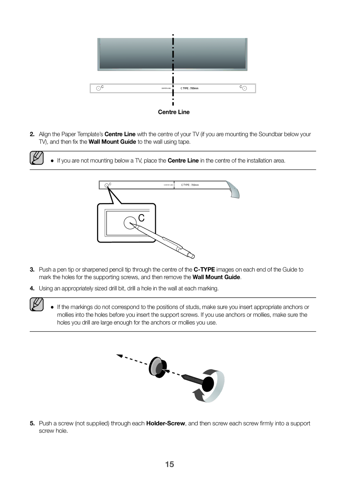 Samsung HW-K950/XV manual Centre Line 