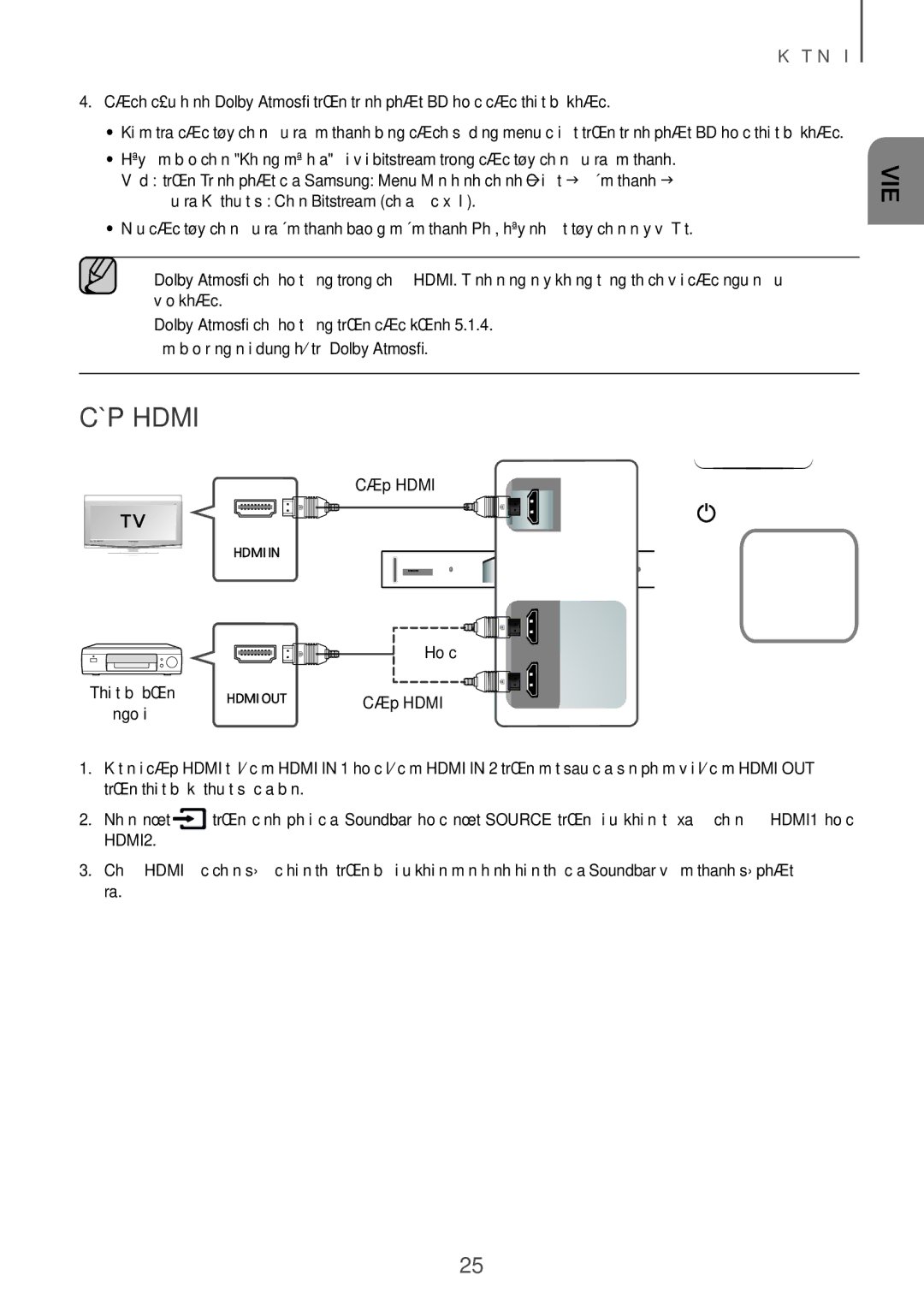 Samsung HW-K950/XV manual Cáp Hdmi 