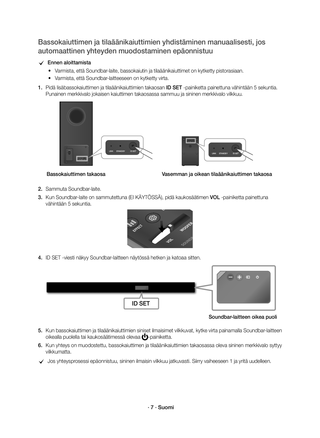 Samsung HW-K960/XE manual Bassokaiuttimen takaosa 