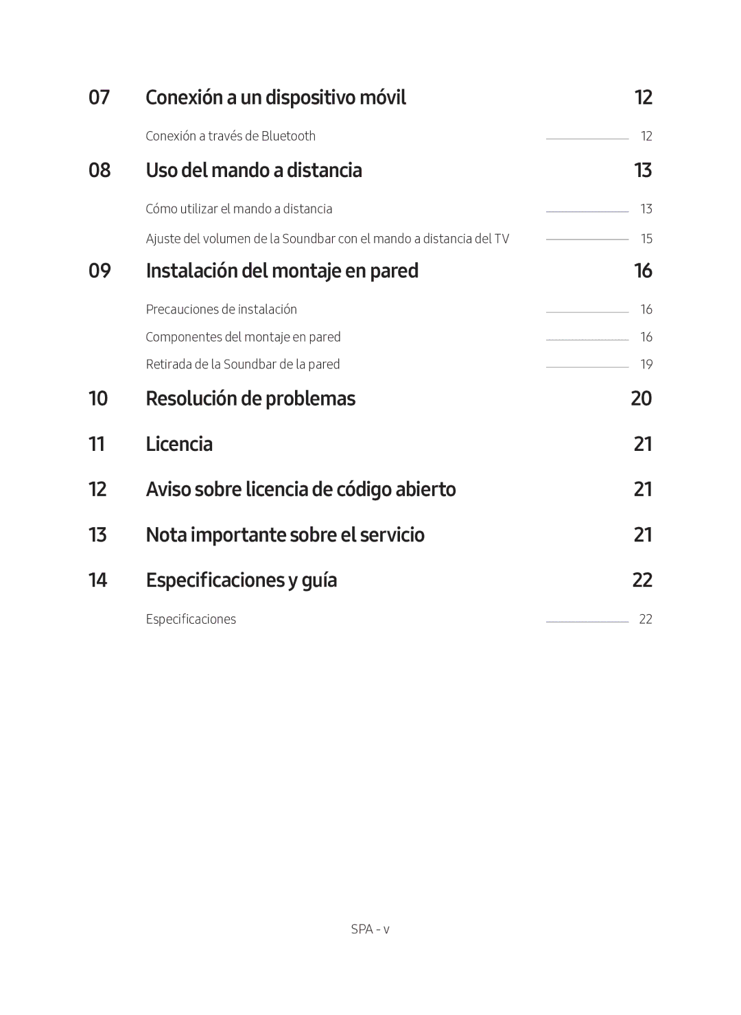 Samsung HW-M360/ZG manual Conexión a un dispositivo móvil, Uso del mando a distancia, Instalación del montaje en pared 