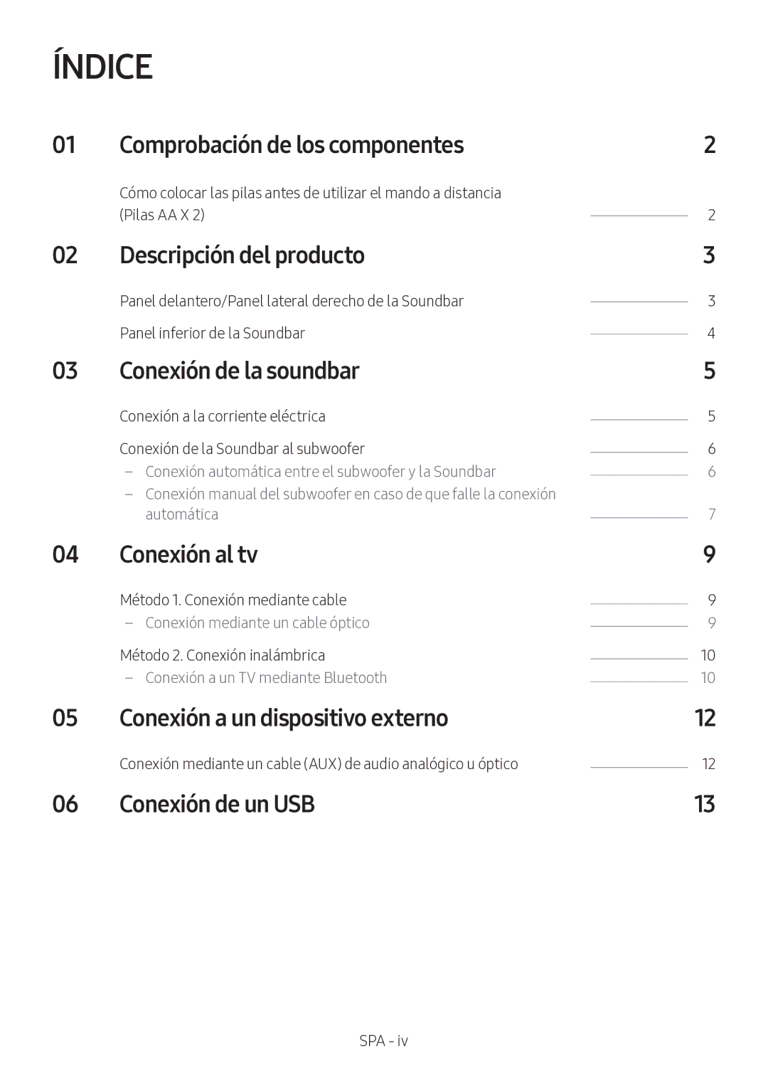 Samsung HW-M360/EN, HW-M360/ZG, HW-M360/ZF manual Índice 