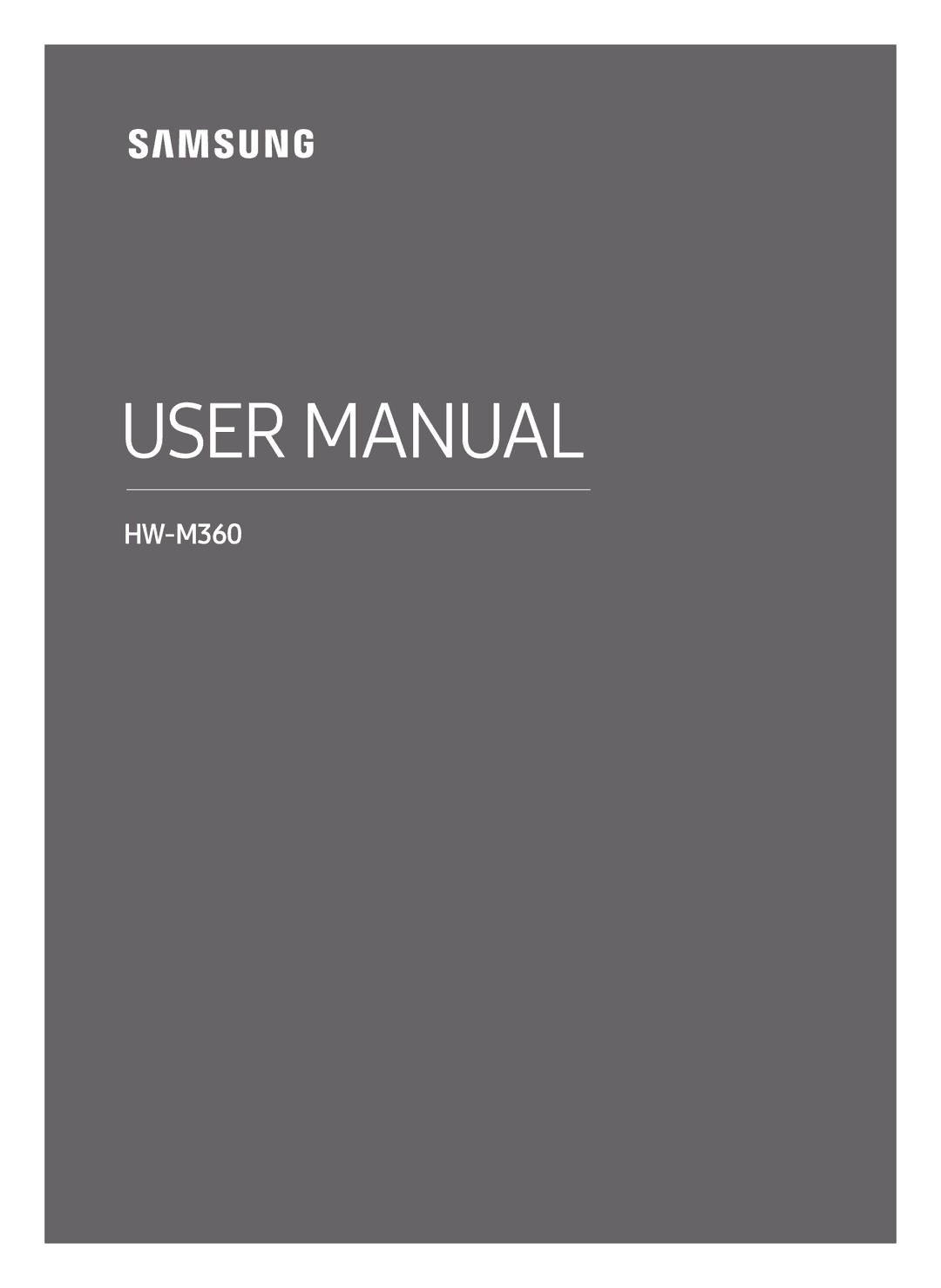 Samsung HW-M360/ZG, HW-M360/EN, HW-M360/ZF manual Full Manual 