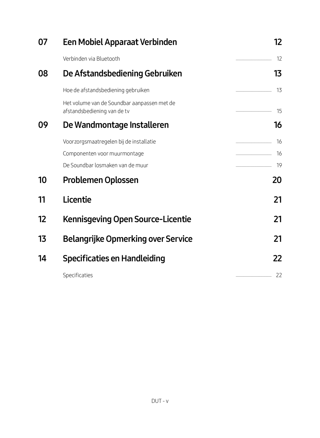 Samsung HW-M360/EN manual Een Mobiel Apparaat Verbinden, De Afstandsbediening Gebruiken, De Wandmontage Installeren 