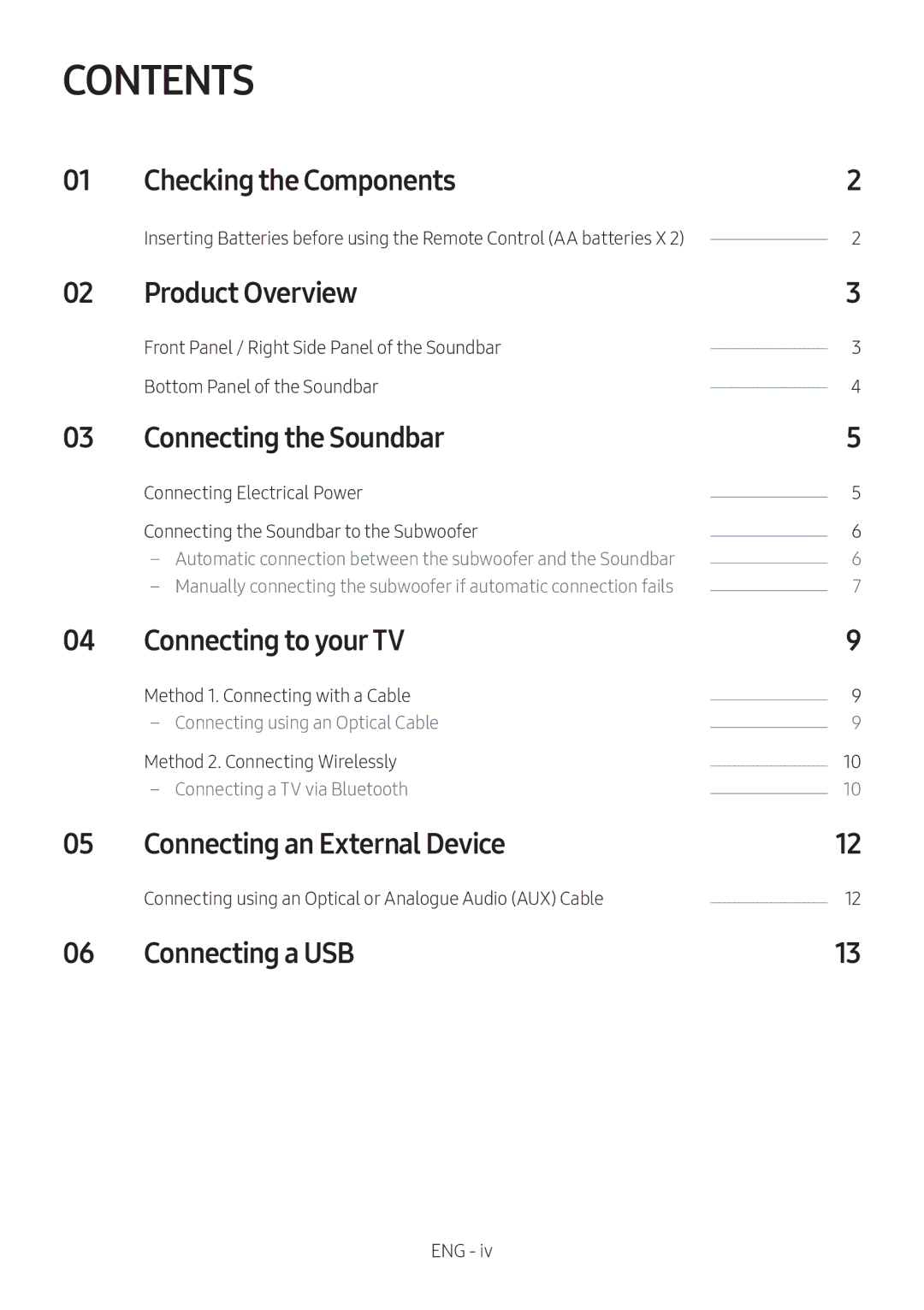 Samsung HW-M369/XE manual Contents 