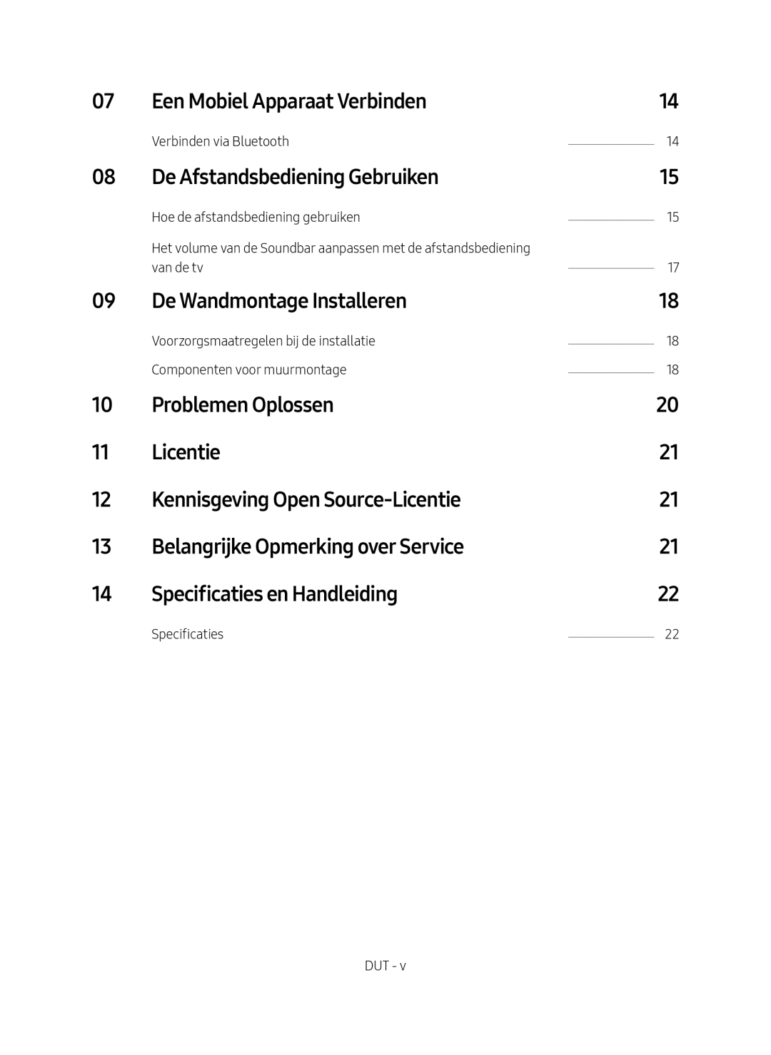 Samsung HW-M4500/EN manual Een Mobiel Apparaat Verbinden, De Afstandsbediening Gebruiken, De Wandmontage Installeren 