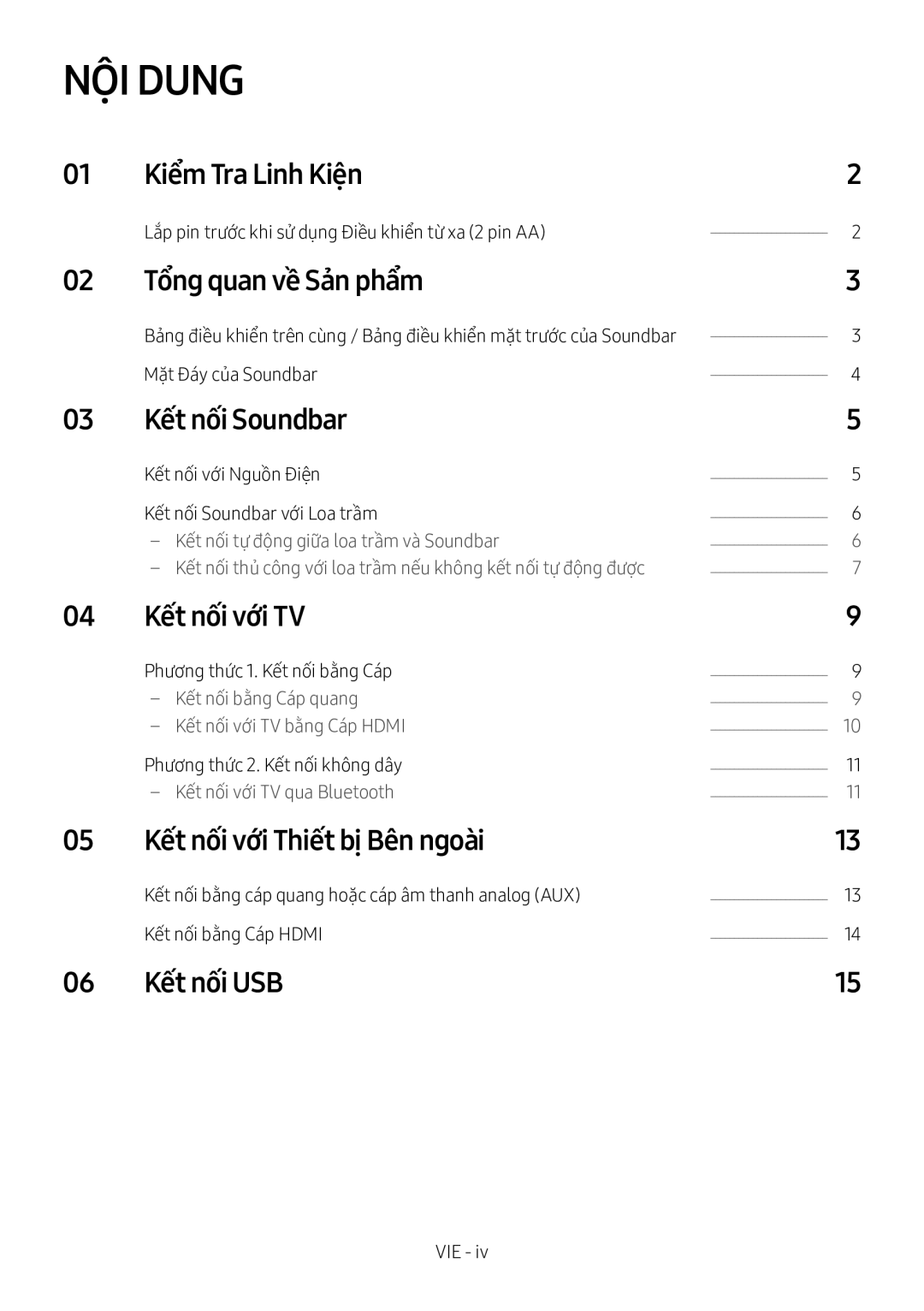 Samsung HW-M4500/XV manual NỘI Dung 