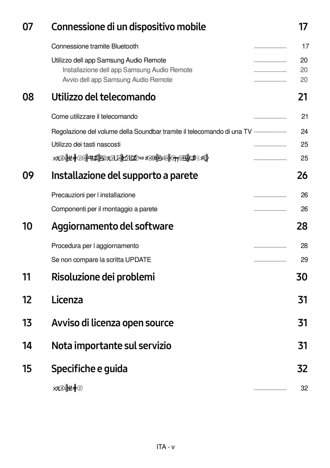 Samsung HW-M4500/EN Connessione di un dispositivo mobile, Utilizzo del telecomando, Installazione del supporto a parete 