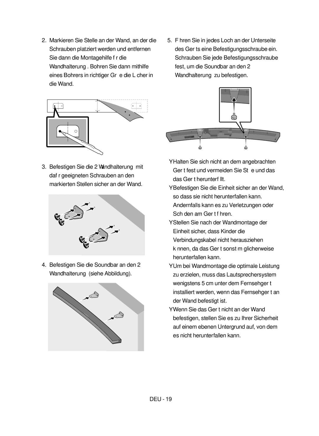 Samsung HW-M4500/EN, HW-M4500/ZG manual Center Line 