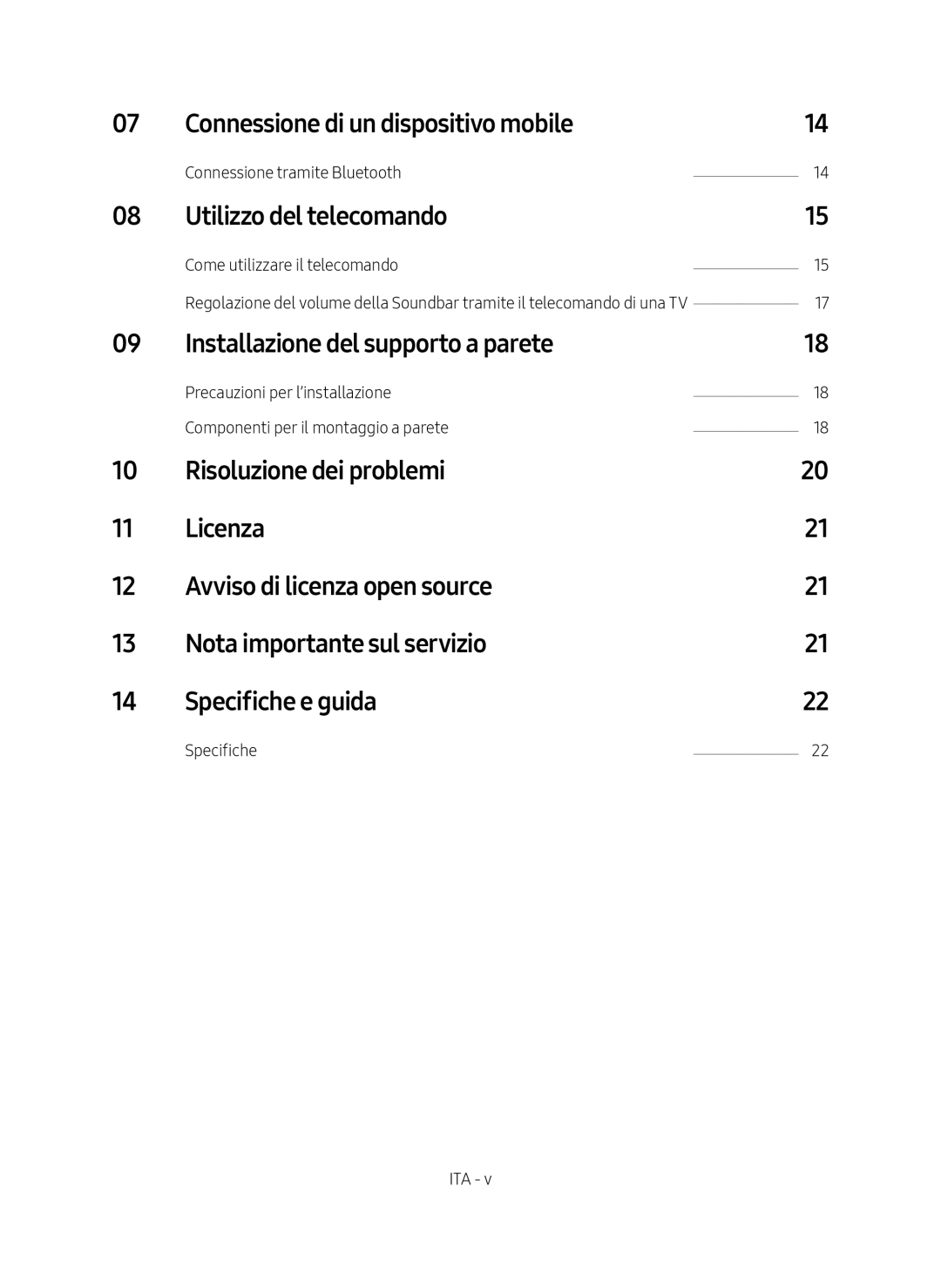 Samsung HW-M4500/EN Connessione di un dispositivo mobile, Utilizzo del telecomando, Installazione del supporto a parete 