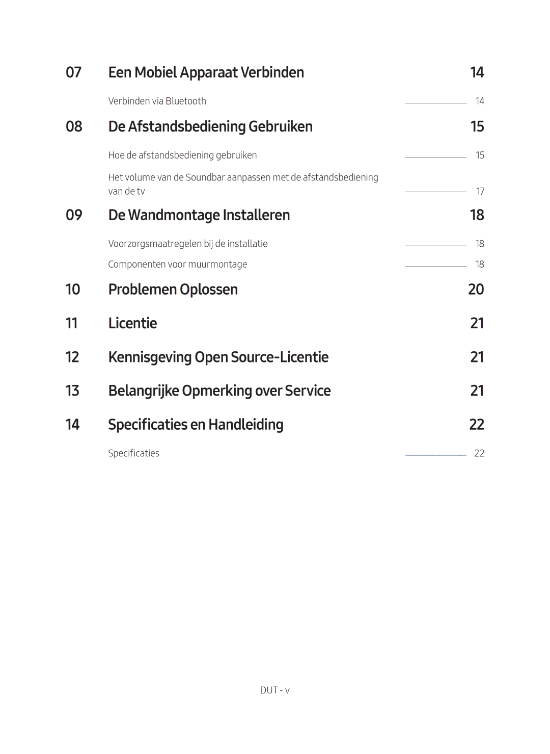 Samsung HW-M4501/EN manual Een Mobiel Apparaat Verbinden, De Afstandsbediening Gebruiken, De Wandmontage Installeren 