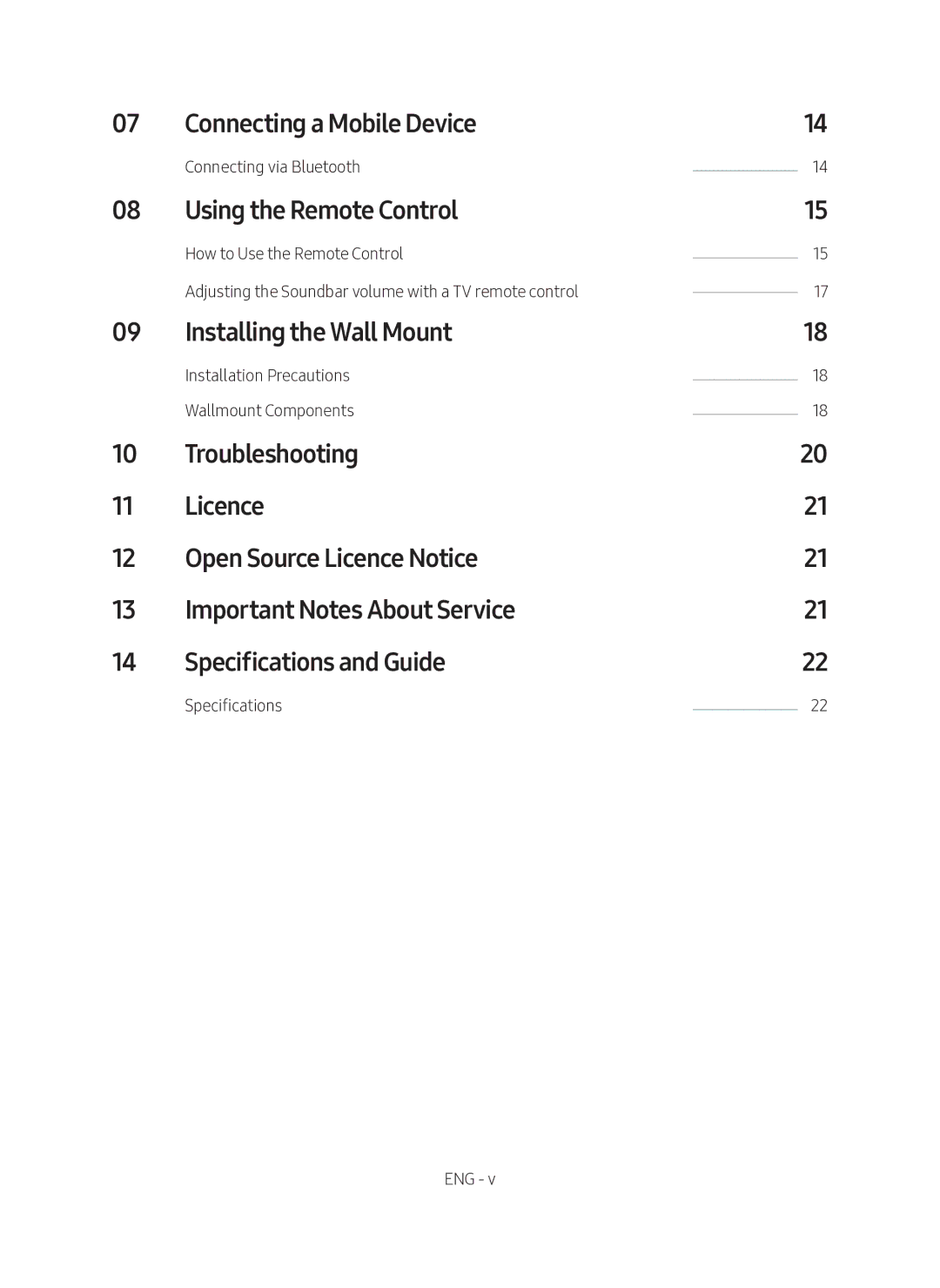 Samsung HW-M4501/SQ manual Connecting a Mobile Device, Using the Remote Control, Installing the Wall Mount 